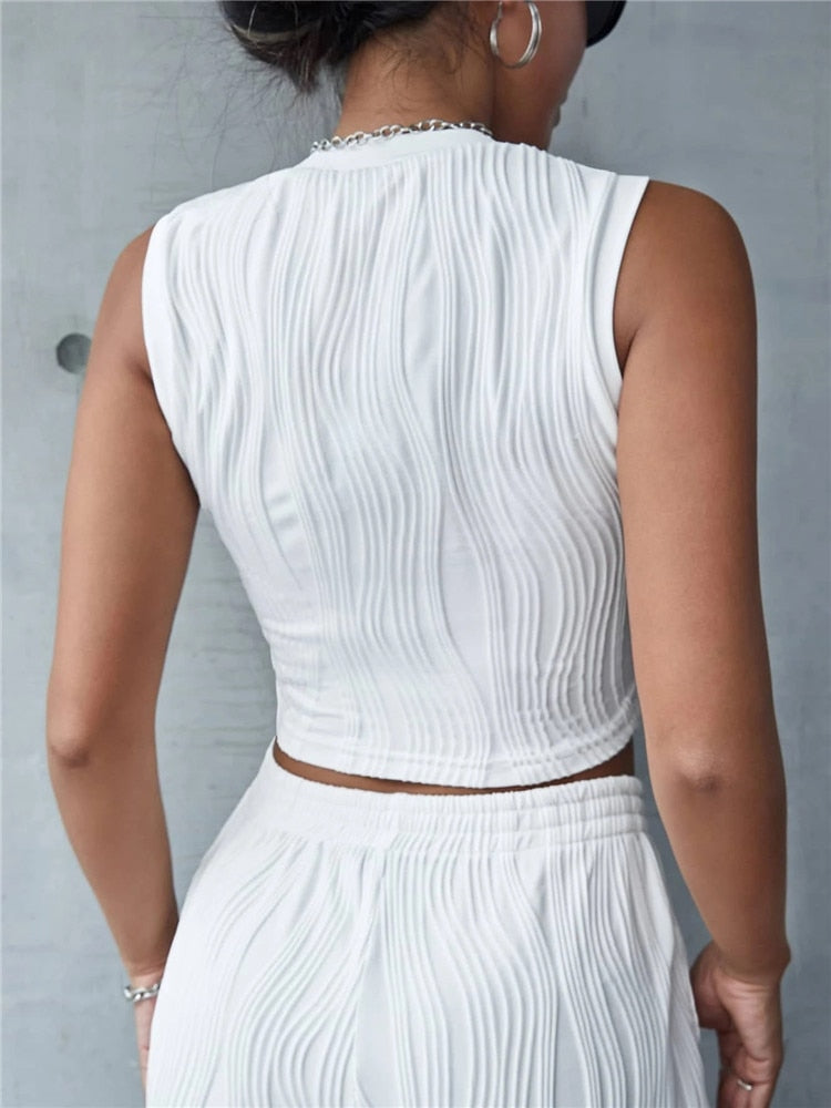 Blusa casual estilo high street com decote cropped