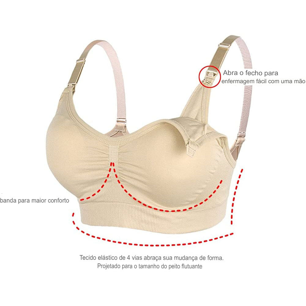 Sutiã de amamentação respirável
