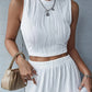 Blusa casual estilo high street com decote cropped
